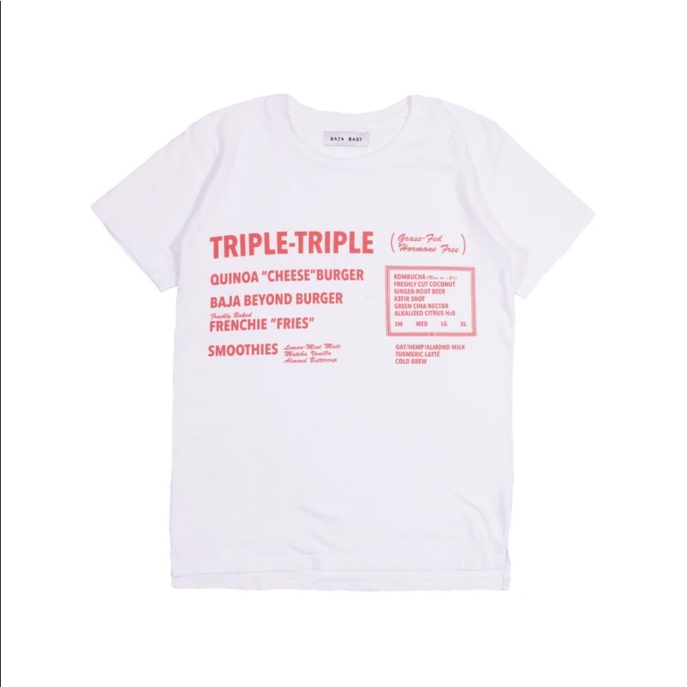NWOT Baja East Bi-Level Tee with Baja Burger